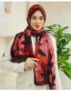 Desenay Çiçek Desenli Kraş Şal Kaymaz, Terletmeyen, Nefes Alan Hafif Şal 06