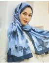 Desenay Çiçek Desenli Kraş Şal Kaymaz, Terletmeyen, Nefes Alan Hafif Şal 08