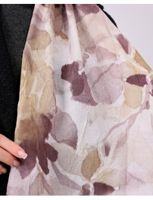 Desenay Çiçek Desenli Kraş Şal Kaymaz, Terletmeyen, Nefes Alan Hafif Şal 11