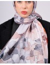 Desenay Çiçek Desenli Kraş Şal Kaymaz, Terletmeyen, Nefes Alan Hafif Şal 13