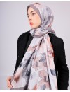 Desenay Çiçek Desenli Kraş Şal Kaymaz, Terletmeyen, Nefes Alan Hafif Şal 13
