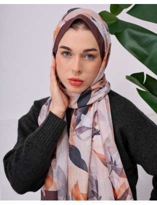 Desenay Çiçek Desenli Kraş Şal Kaymaz, Terletmeyen, Nefes Alan Hafif Şal 14