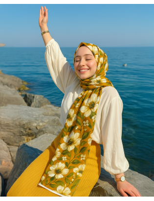 Desenay Nora Karamel Şall