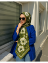 Desenay Nora Zeytin Yeşili Şal
