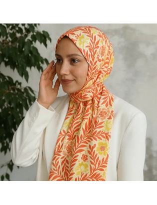 Desenay Nora Günbatımı Turuncusu Şal